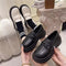 Retro All-Match Clogs Bow-Knot Platform Loafers